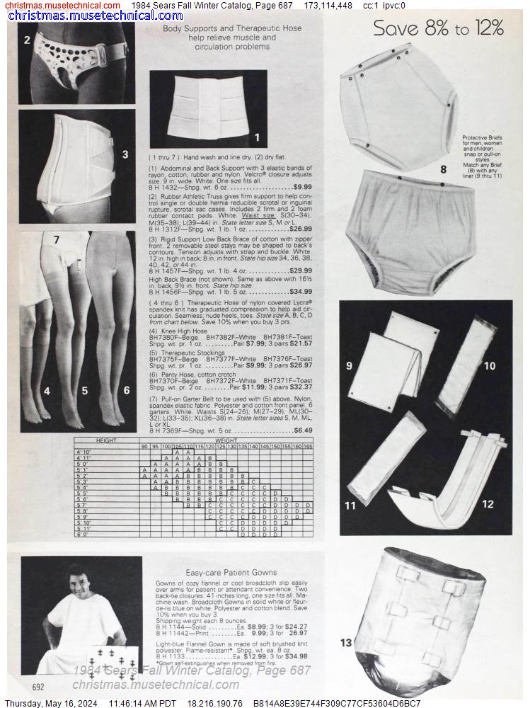 1984 Sears Fall Winter Catalog, Page 687