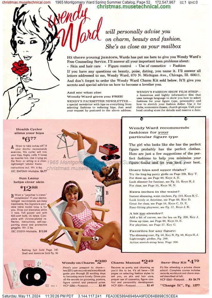 1965 Montgomery Ward Spring Summer Catalog, Page 52