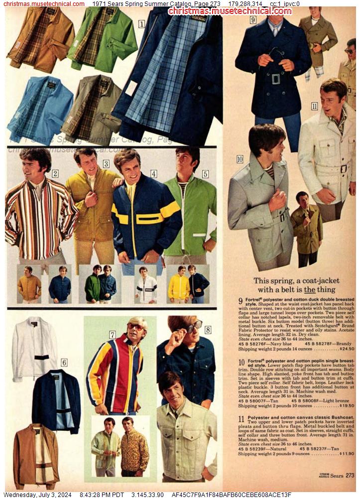 1971 Sears Spring Summer Catalog, Page 273