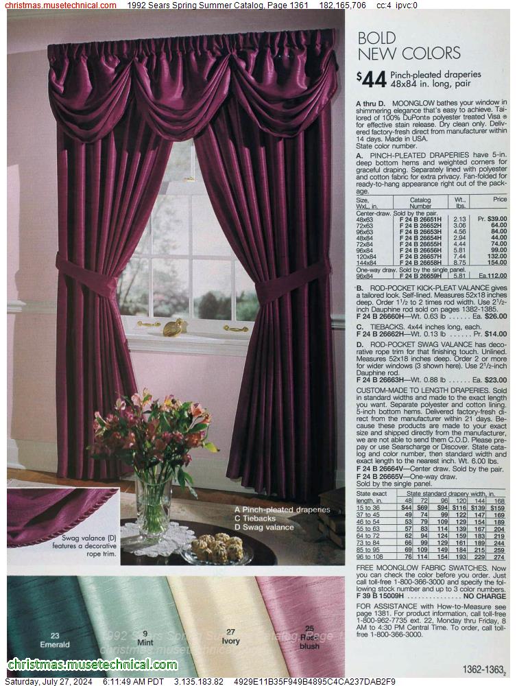 1992 Sears Spring Summer Catalog, Page 1361