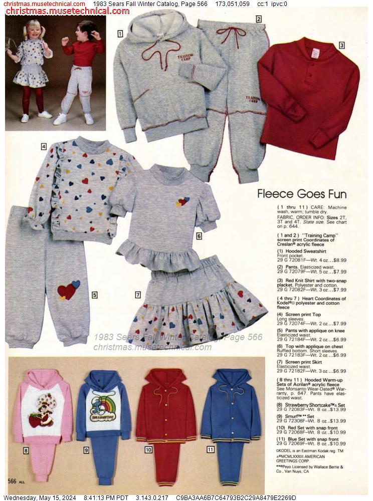 1983 Sears Fall Winter Catalog, Page 566