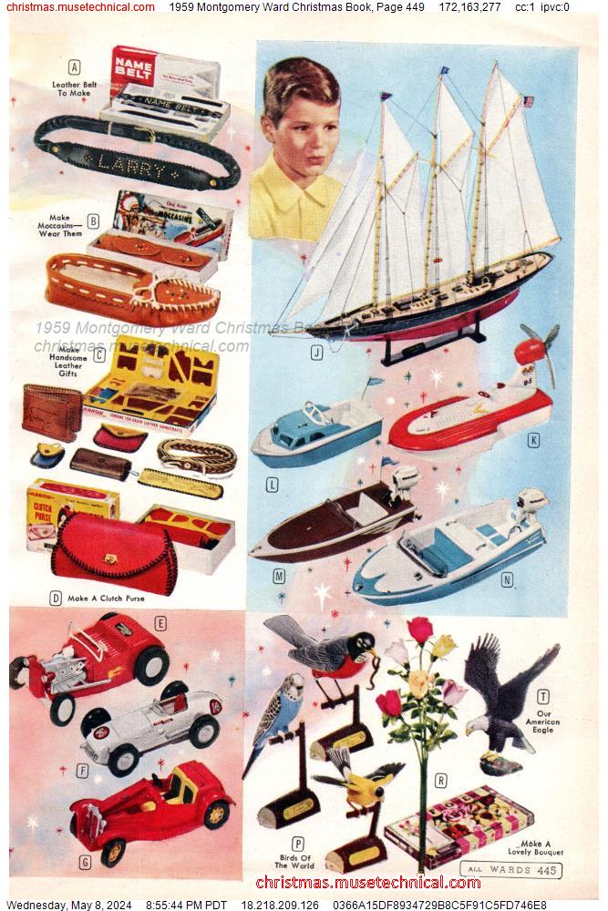 1959 Montgomery Ward Christmas Book, Page 449