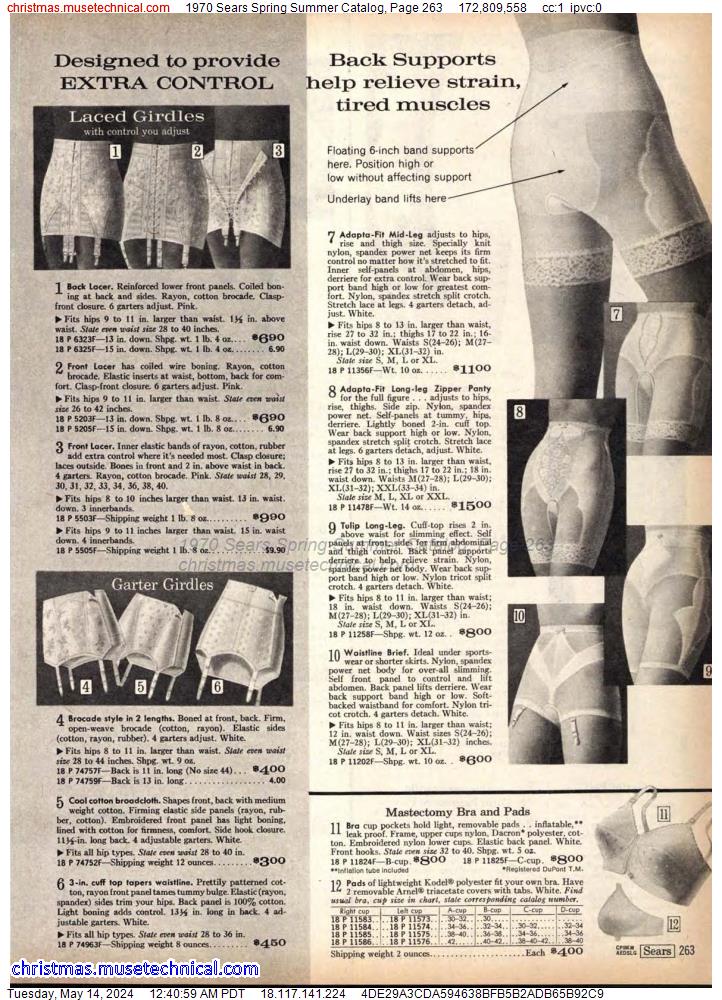 1970 Sears Spring Summer Catalog, Page 263