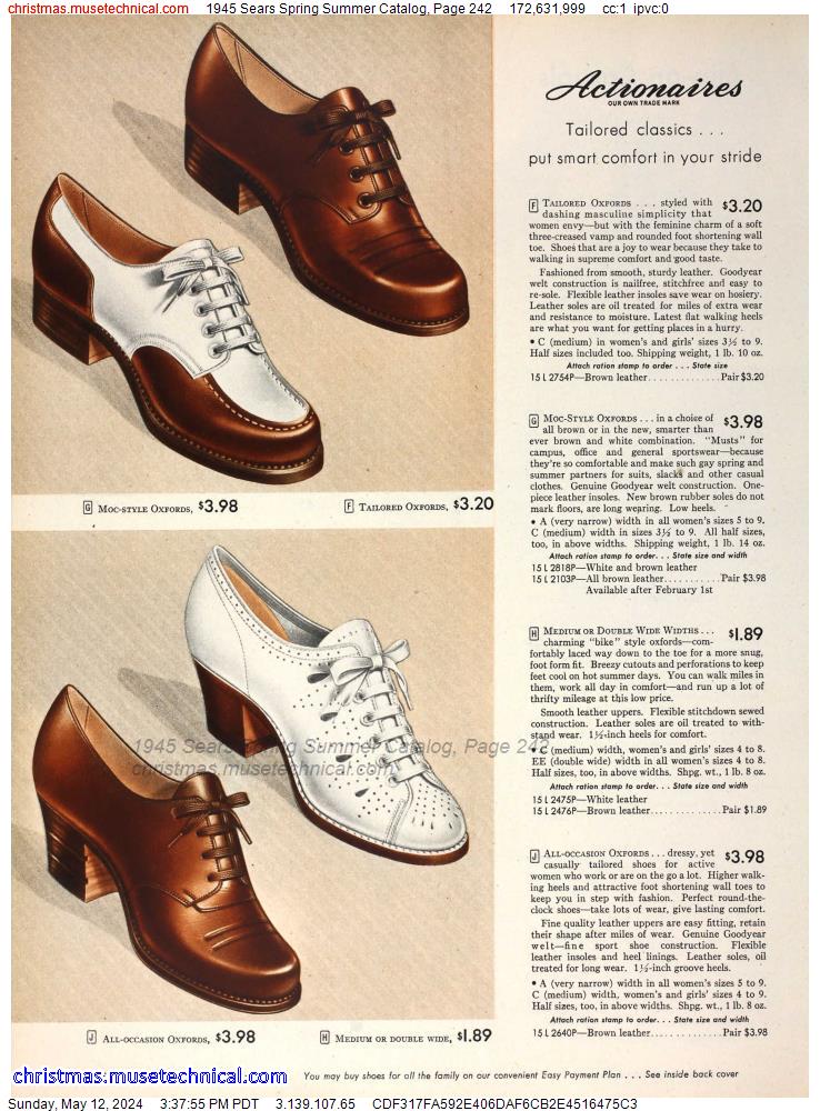 1945 Sears Spring Summer Catalog, Page 242