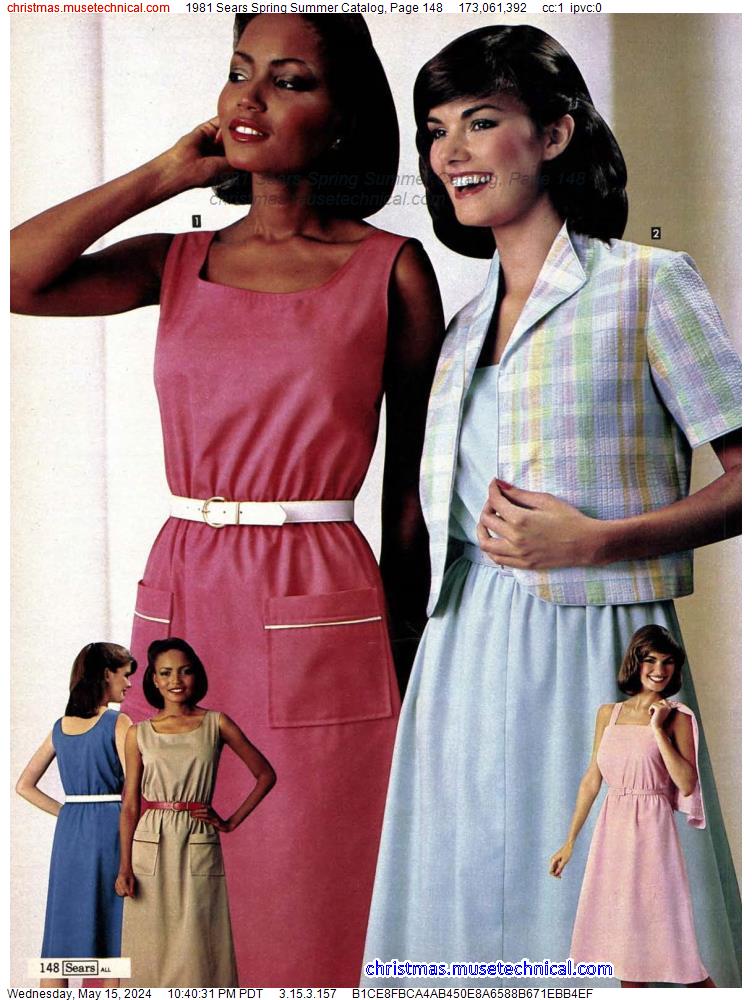 1981 Sears Spring Summer Catalog, Page 148