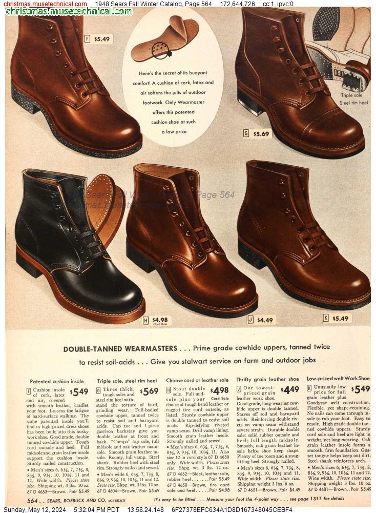 1948 Sears Fall Winter Catalog, Page 564