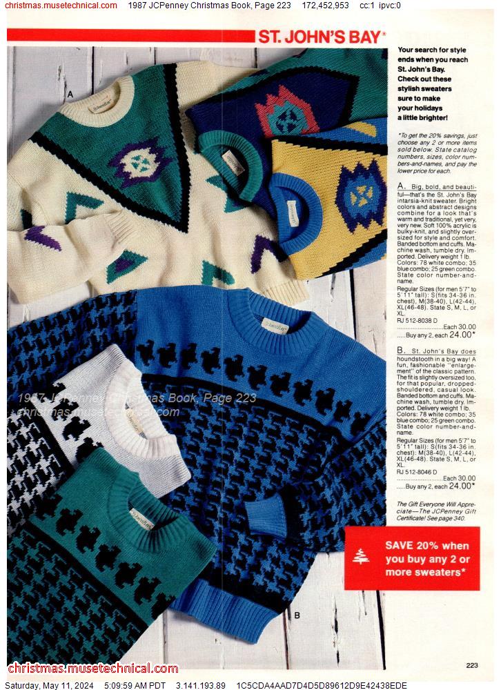 1987 JCPenney Christmas Book, Page 223