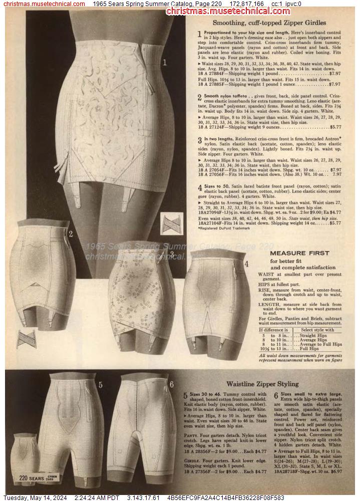 1965 Sears Spring Summer Catalog, Page 220