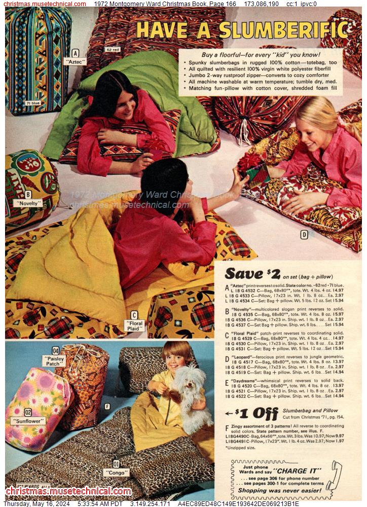 1972 Montgomery Ward Christmas Book, Page 166