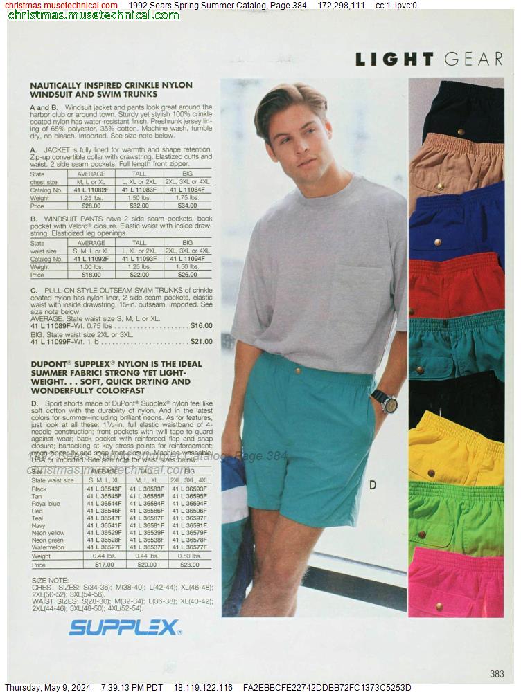1992 Sears Spring Summer Catalog, Page 384