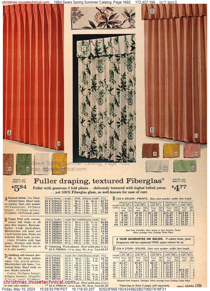 1964 Sears Spring Summer Catalog, Page 1682