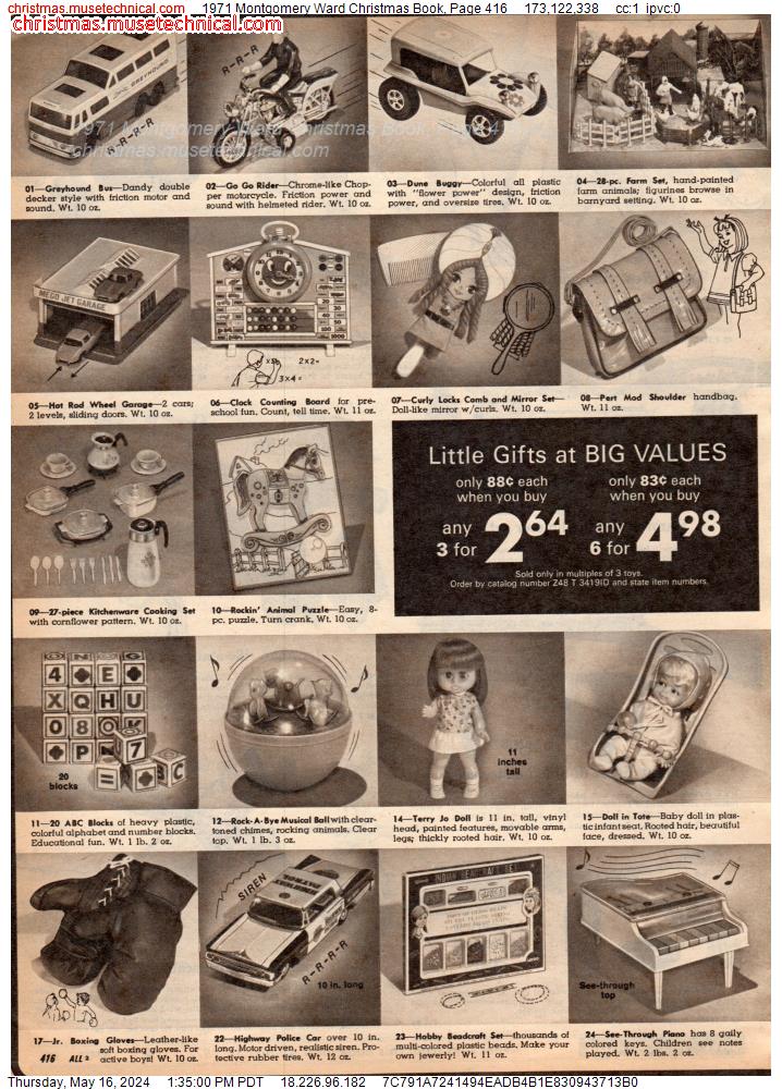 1971 Montgomery Ward Christmas Book, Page 416