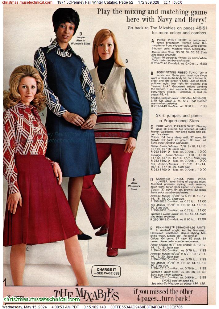 1971 JCPenney Fall Winter Catalog, Page 52