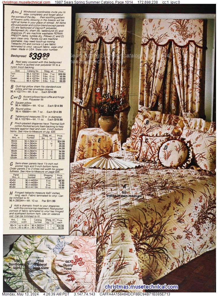 1987 Sears Spring Summer Catalog, Page 1014