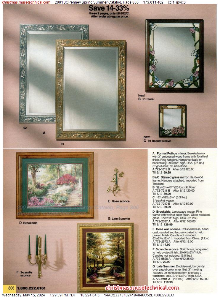 2001 JCPenney Spring Summer Catalog, Page 806