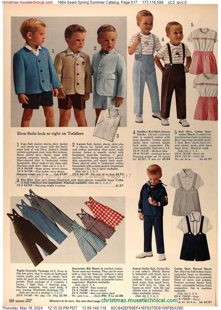 1964 Sears Spring Summer Catalog, Page 517