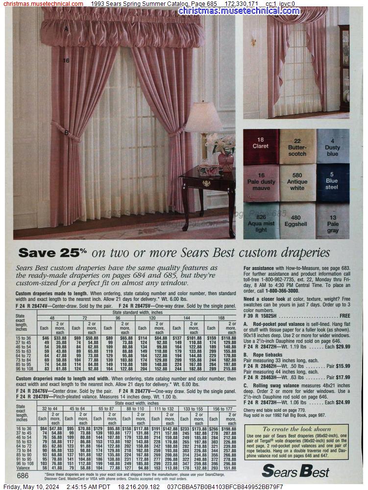 1993 Sears Spring Summer Catalog, Page 685