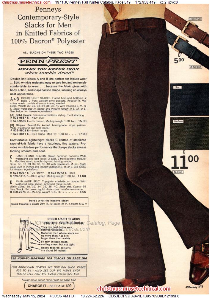 1971 JCPenney Fall Winter Catalog, Page 549