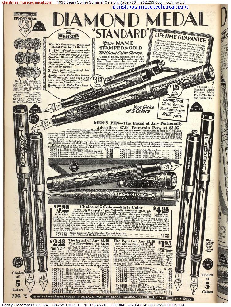 1930 Sears Spring Summer Catalog, Page 780