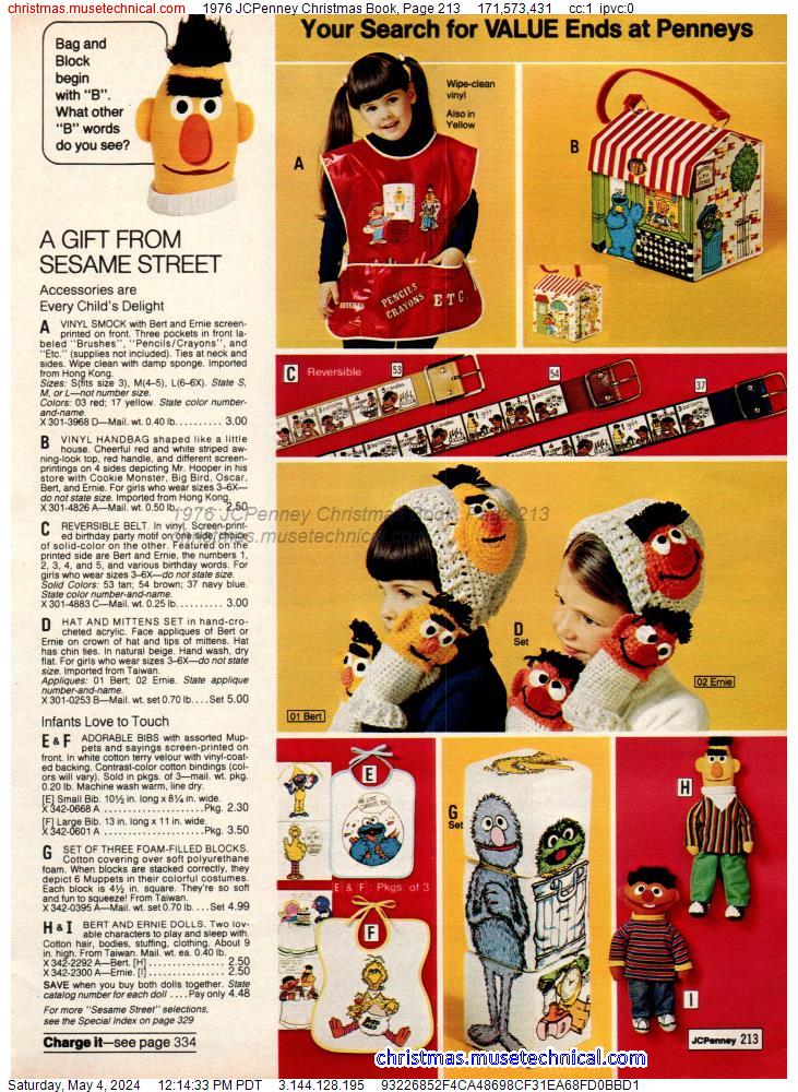 1976 JCPenney Christmas Book, Page 213