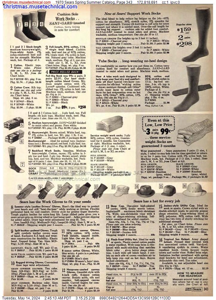 1970 Sears Spring Summer Catalog, Page 343