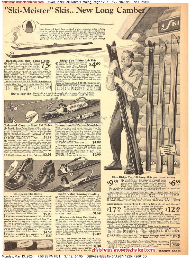 1940 Sears Fall Winter Catalog, Page 1237