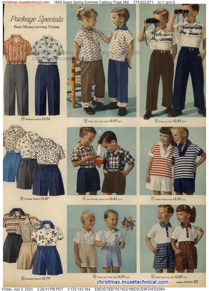 1959 Sears Spring Summer Catalog, Page 369
