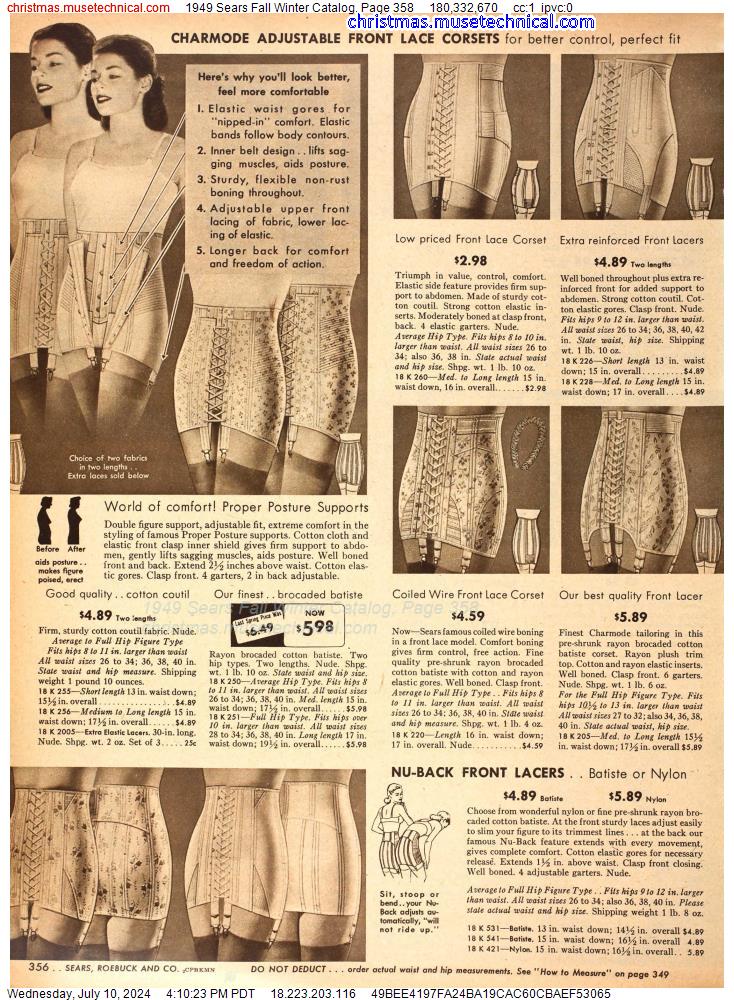 1949 Sears Fall Winter Catalog, Page 358