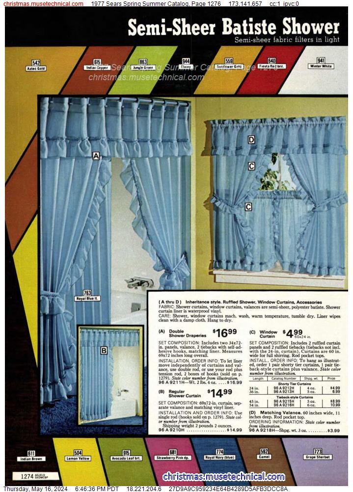 1977 Sears Spring Summer Catalog, Page 1276