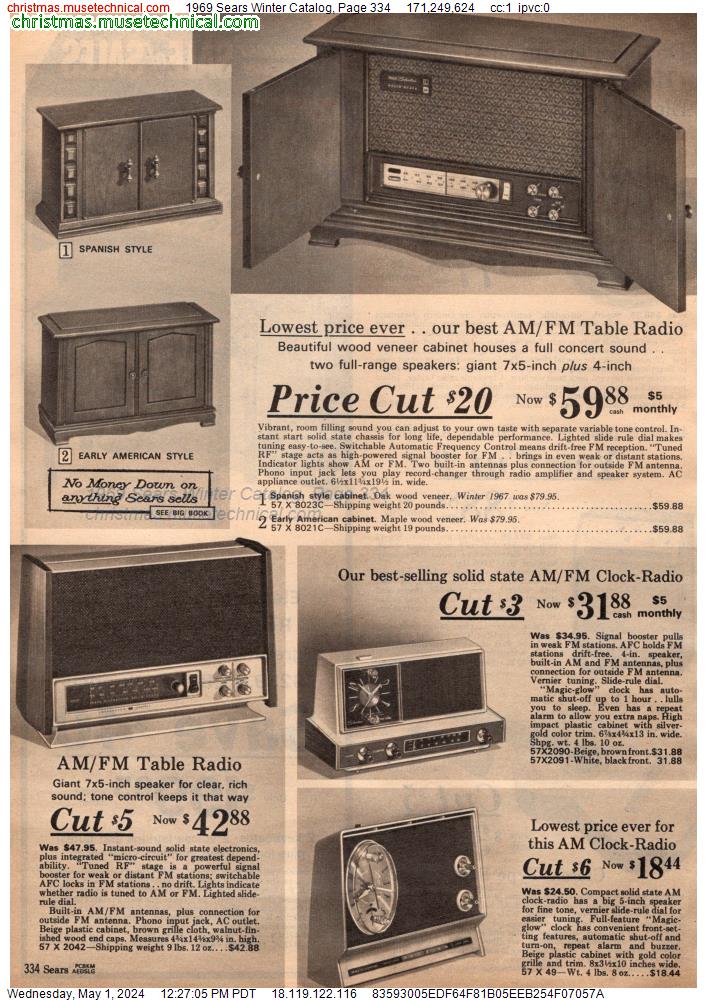 1969 Sears Winter Catalog, Page 334
