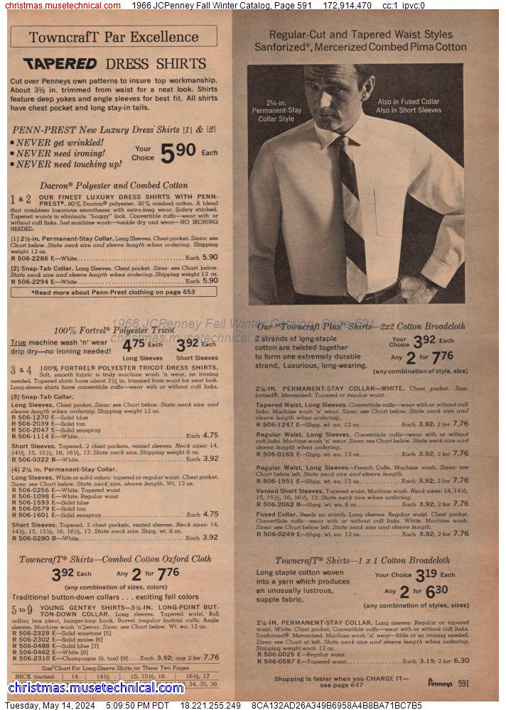 1966 JCPenney Fall Winter Catalog, Page 591