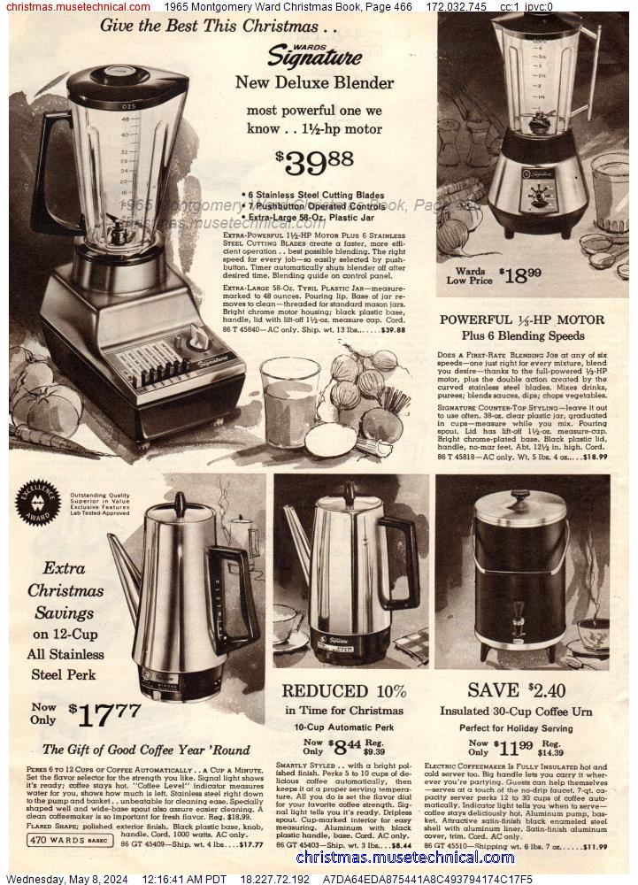 1965 Montgomery Ward Christmas Book, Page 466