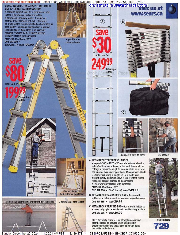 2006 Sears Christmas Book (Canada), Page 745