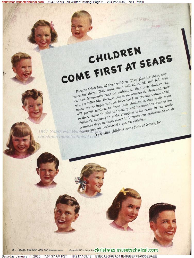 1947 Sears Fall Winter Catalog, Page 2