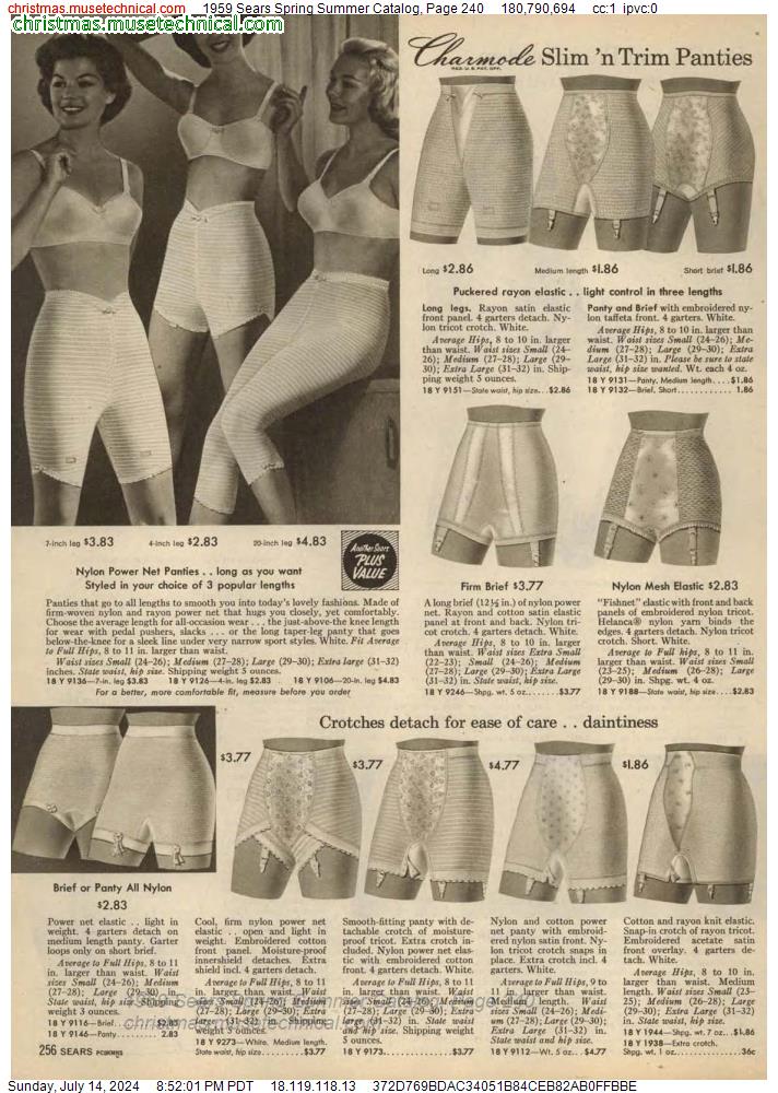 1959 Sears Spring Summer Catalog, Page 240