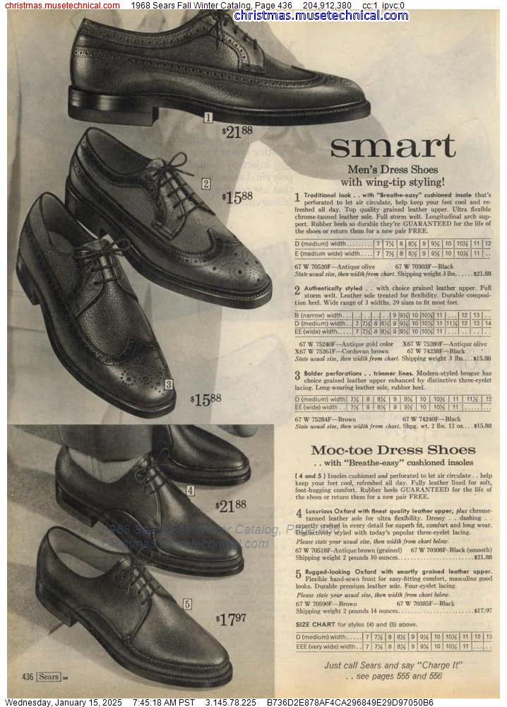 1968 Sears Fall Winter Catalog, Page 436