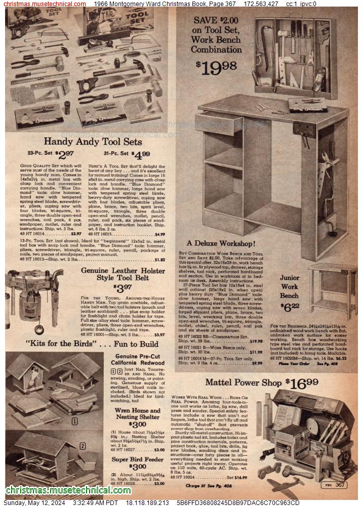 1966 Montgomery Ward Christmas Book, Page 367