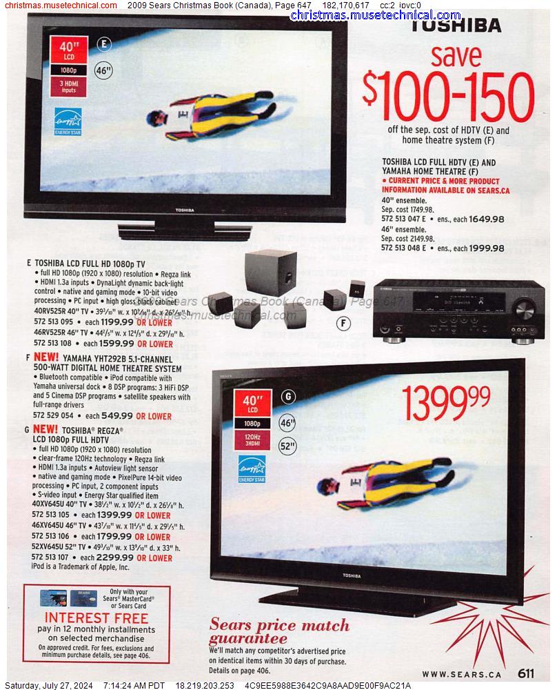 2009 Sears Christmas Book (Canada), Page 647