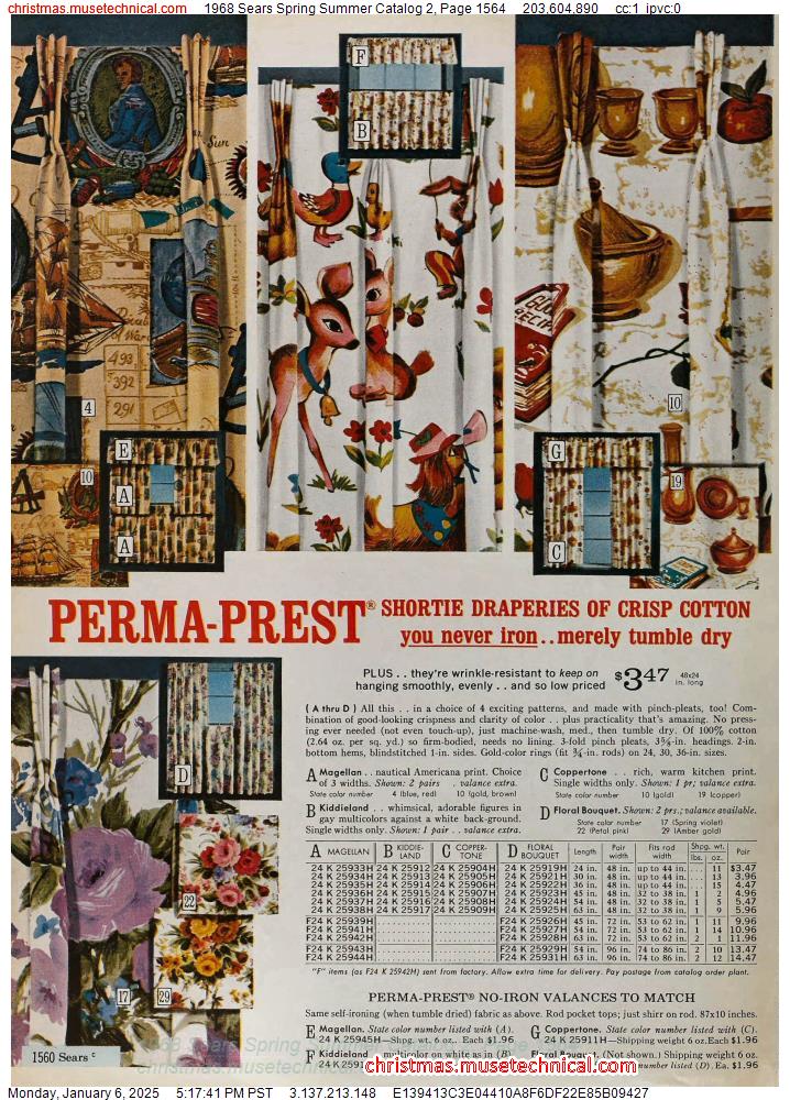 1968 Sears Spring Summer Catalog 2, Page 1564