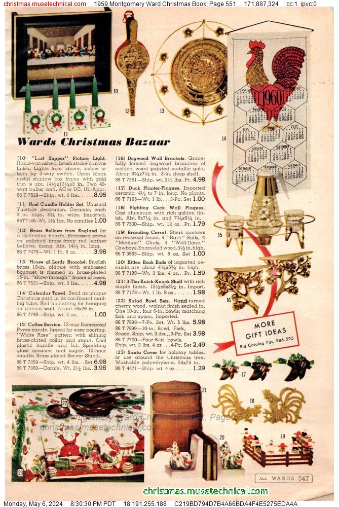 1959 Montgomery Ward Christmas Book, Page 551