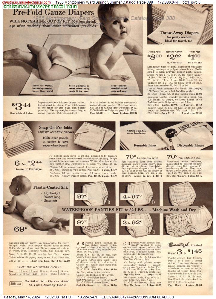 1965 Montgomery Ward Spring Summer Catalog, Page 388