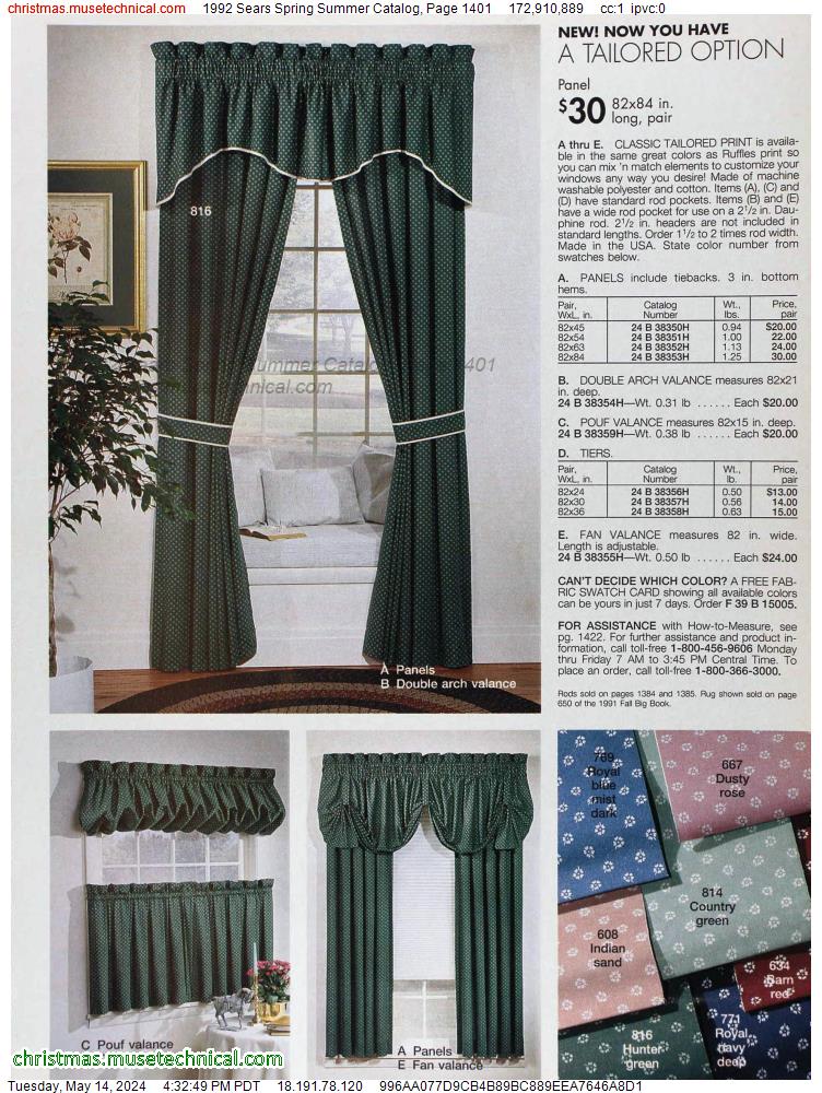 1992 Sears Spring Summer Catalog, Page 1401