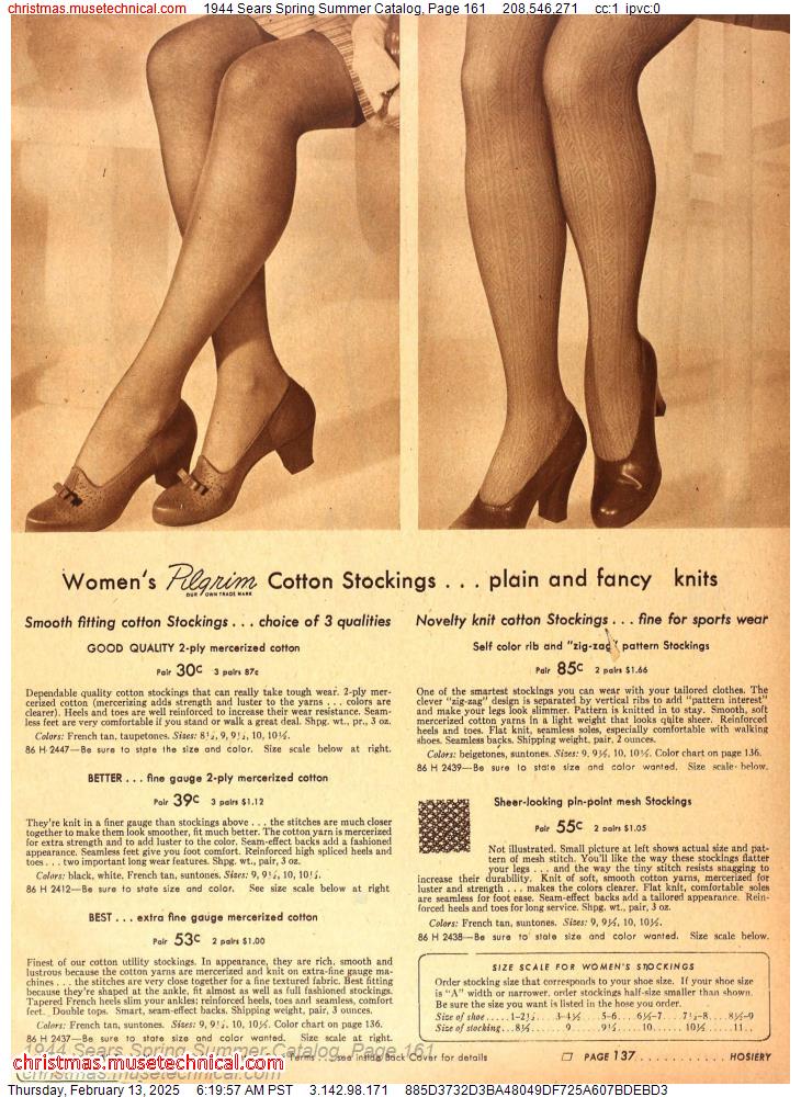 1944 Sears Spring Summer Catalog, Page 161