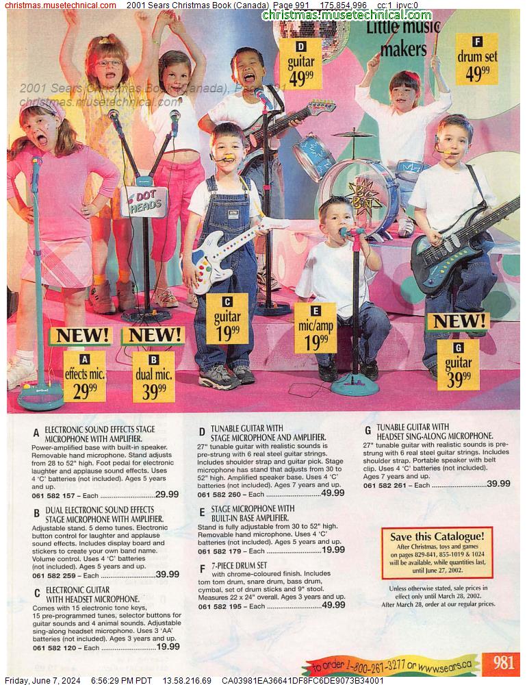 2001 Sears Christmas Book (Canada), Page 991