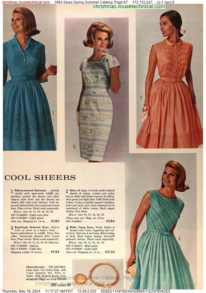 1964 Sears Spring Summer Catalog, Page 67