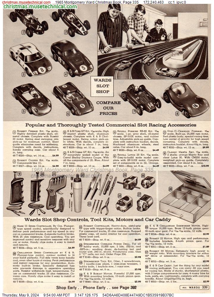 1965 Montgomery Ward Christmas Book, Page 335