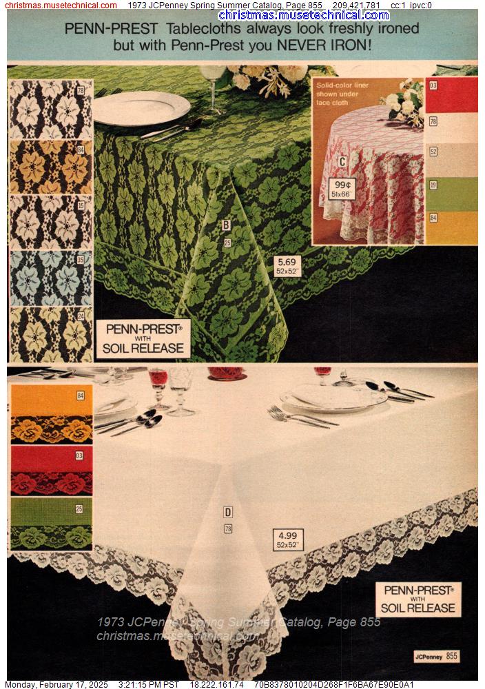 1973 JCPenney Spring Summer Catalog, Page 855