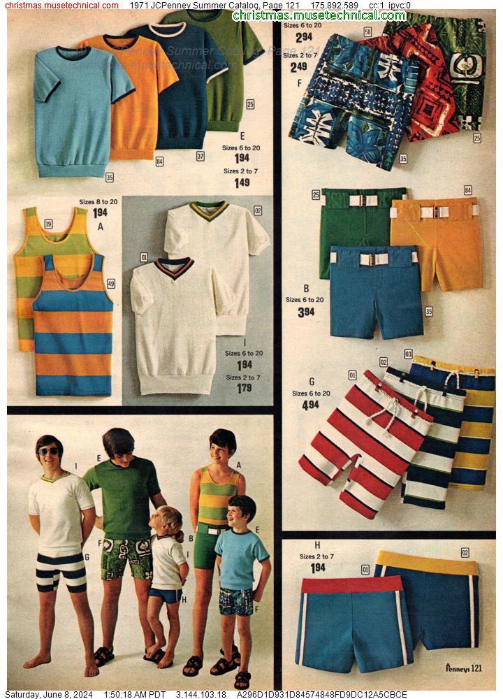 1971 JCPenney Summer Catalog, Page 121