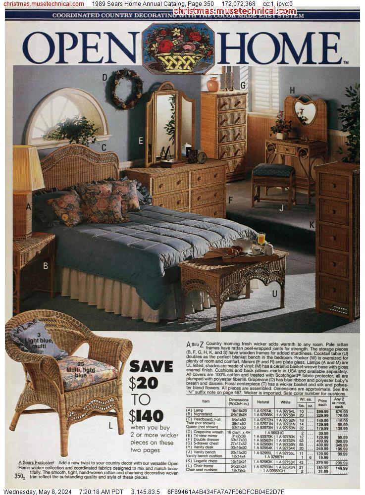 1989 Sears Home Annual Catalog, Page 350