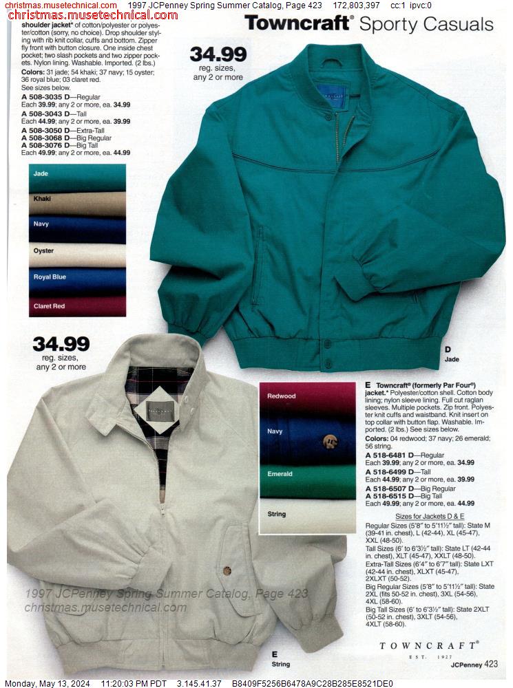 1997 JCPenney Spring Summer Catalog, Page 423